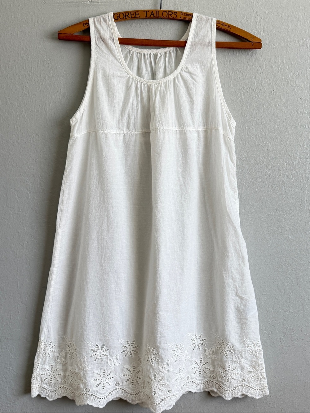 Japanese Brand Edwardian Style White Eyelet Cotton Dress Slip 
Cottagecore